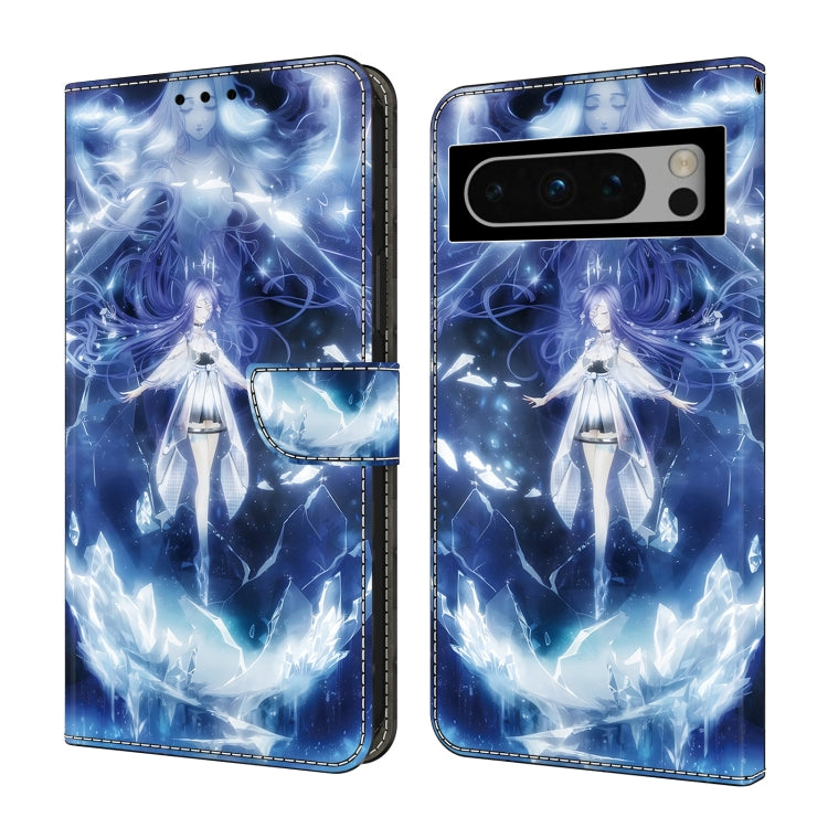 For Google Pixel 9 Pro Crystal Painted Leather Phone case(Magic Fairy) - Google Cases by PMC TechLife | Online Shopping South Africa | PMC TechLife | Buy Now Pay Later Mobicred