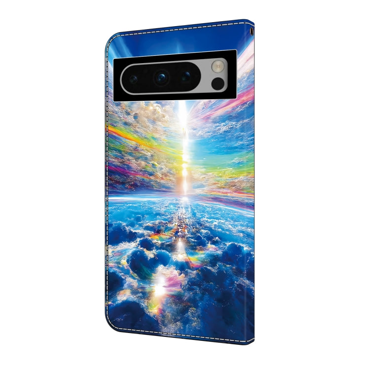 For Google Pixel 9 Pro Crystal Painted Leather Phone case(Colorful Sky) - Google Cases by PMC TechLife | Online Shopping South Africa | PMC TechLife | Buy Now Pay Later Mobicred