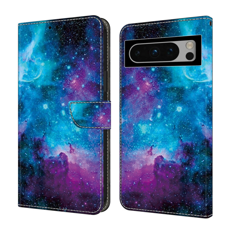 For Google Pixel 9 Pro Crystal Painted Leather Phone case(Starry Sky) - Google Cases by PMC TechLife | Online Shopping South Africa | PMC TechLife | Buy Now Pay Later Mobicred