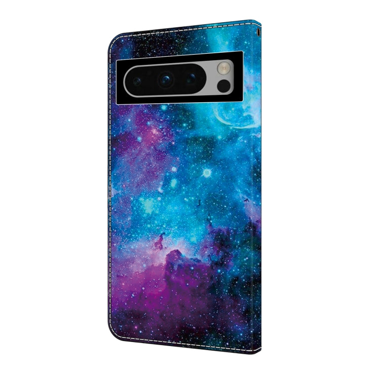 For Google Pixel 9 Pro Crystal Painted Leather Phone case(Starry Sky) - Google Cases by PMC TechLife | Online Shopping South Africa | PMC TechLife | Buy Now Pay Later Mobicred