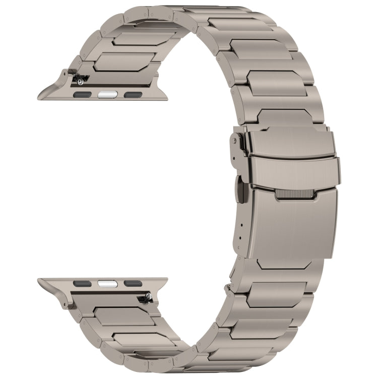 For Apple Watch Series 4 40mm I-Shaped Titanium Metal Watch Band(Titanium) - Watch Bands by PMC TechLife | Online Shopping South Africa | PMC TechLife