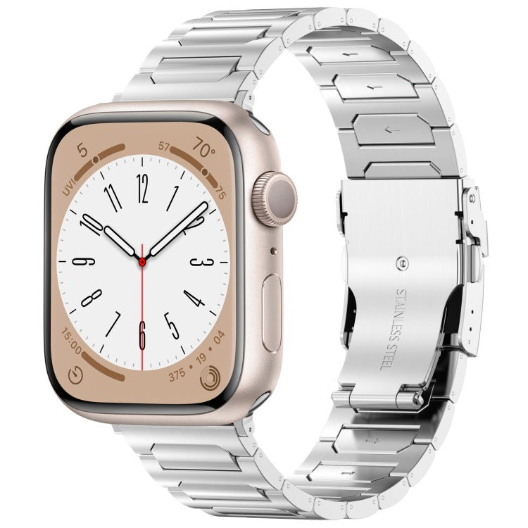 For Apple Watch Series 3 38mm I-Shaped Titanium Metal Watch Band(Mirror Silver) - free shipping - PMC TechLife - Order now!