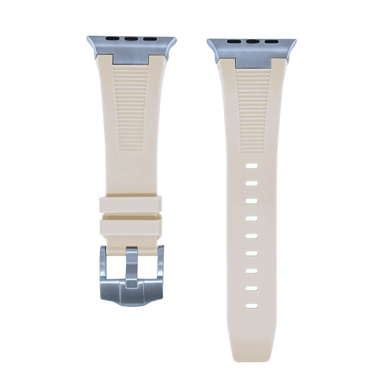 For Apple Watch 42mm Loners Liquid Silicone Watch Band(Silver Starlight) - free shipping - PMC TechLife - Order now!