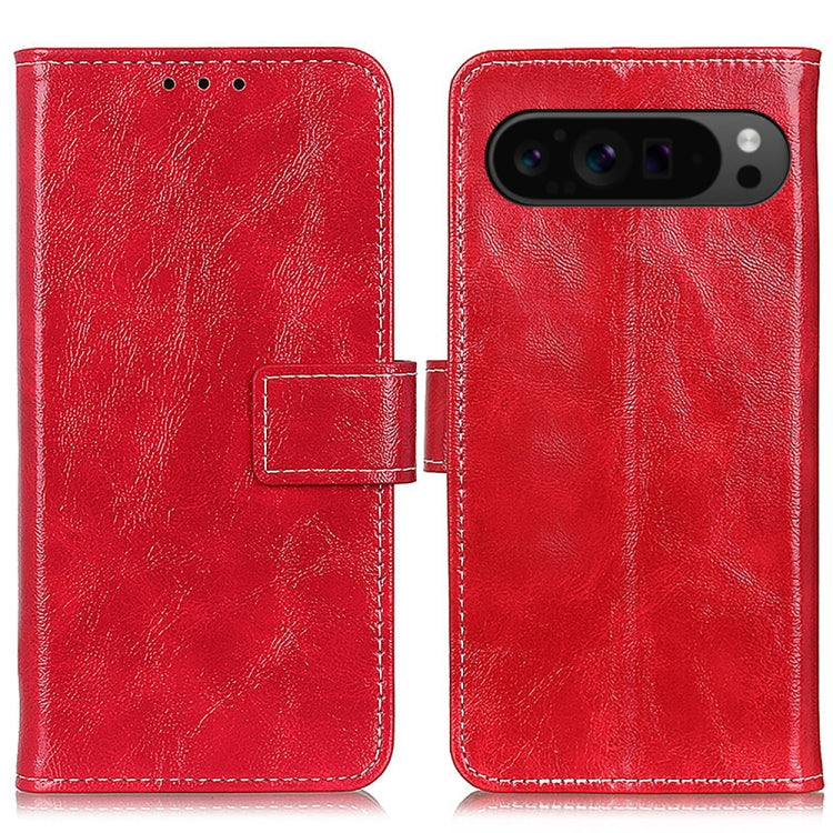 For Google Pixel 10 Pro / 9 Pro Retro Crazy Horse Texture Flip Leather Phone Case(Red) - Google Cases by PMC TechLife | Online Shopping South Africa | PMC TechLife | Buy Now Pay Later Mobicred