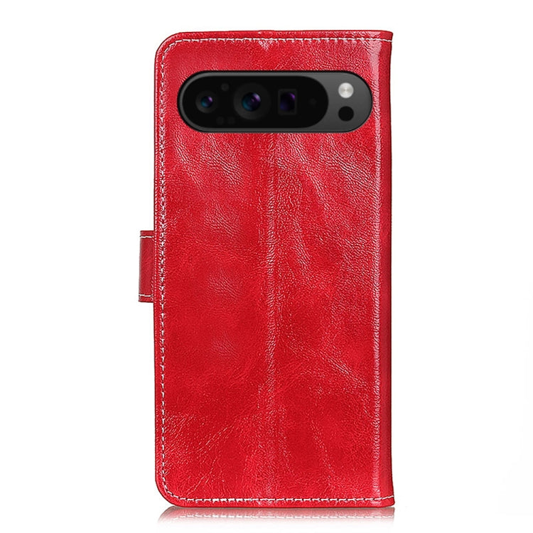For Google Pixel 10 Pro / 9 Pro Retro Crazy Horse Texture Flip Leather Phone Case(Red) - Google Cases by PMC TechLife | Online Shopping South Africa | PMC TechLife | Buy Now Pay Later Mobicred