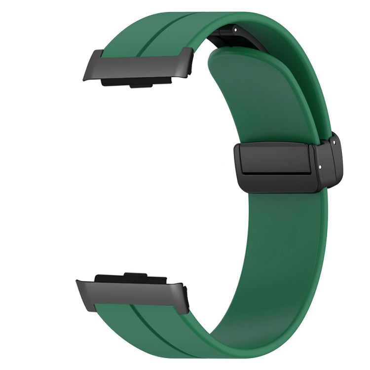 For Huawei Watch D Solid Color Folding Magnetic Buckle Silicone Watch Band(Army Green) - Watch Bands by PMC TechLife | Online Shopping South Africa | PMC TechLife