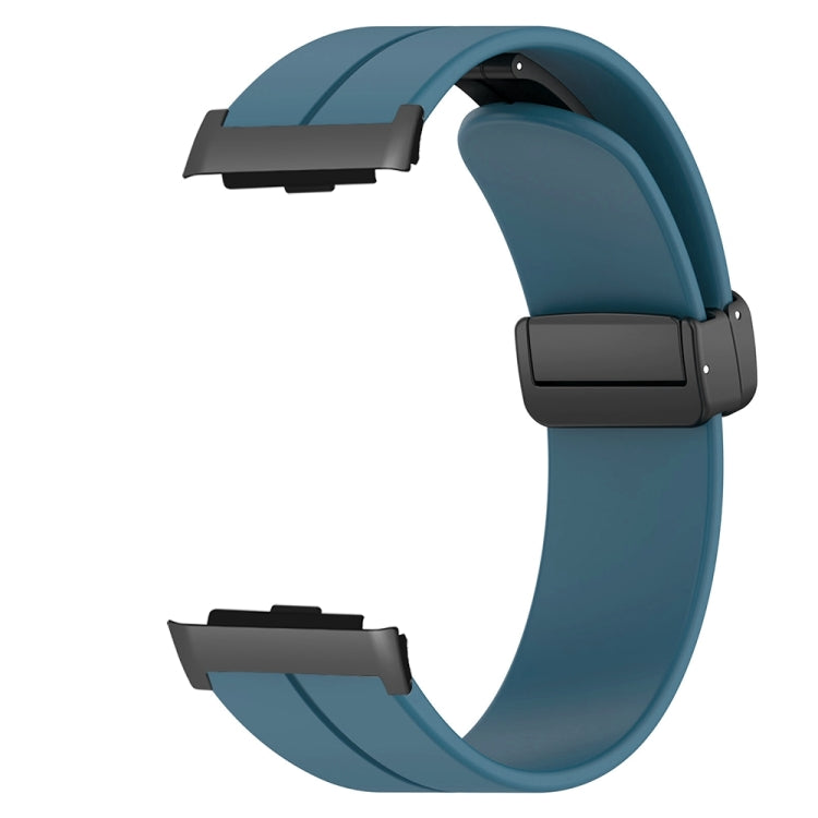 For Huawei Watch D Solid Color Folding Magnetic Buckle Silicone Watch Band(Rock Blue) - Watch Bands by PMC TechLife | Online Shopping South Africa | PMC TechLife