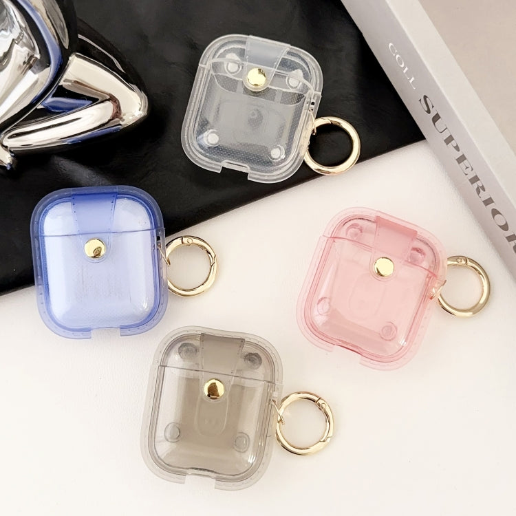 For AirPods 1 / 2 Magnetic Clear Armor TPU TWS Earphone Case(Tansparent) - For AirPods 1/2 by PMC Jewellery | Online Shopping South Africa | PMC Jewellery | Buy Now Pay Later Mobicred