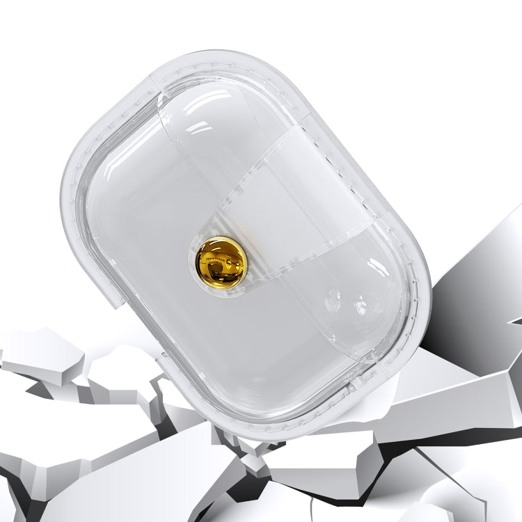 For AirPods 1 / 2 Magnetic Clear Armor TPU TWS Earphone Case(Tansparent) - For AirPods 1/2 by PMC Jewellery | Online Shopping South Africa | PMC Jewellery | Buy Now Pay Later Mobicred