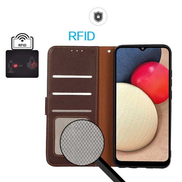 For Google Pixel 10 / 9 KHAZNEH Litchi Texture Leather RFID Phone Case(Brown) - free shipping - PMC TechLife - Order now!