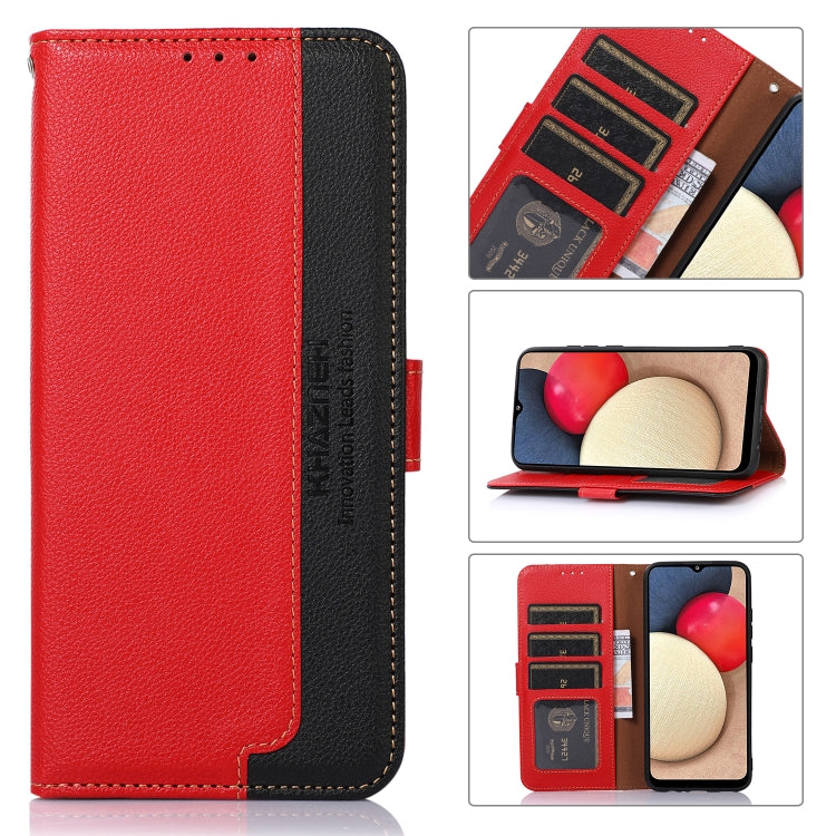 For Google Pixel 9 KHAZNEH Litchi Texture Leather RFID Phone Case(Red) - Google Cases by PMC TechLife | Online Shopping South Africa | PMC TechLife | Buy Now Pay Later Mobicred