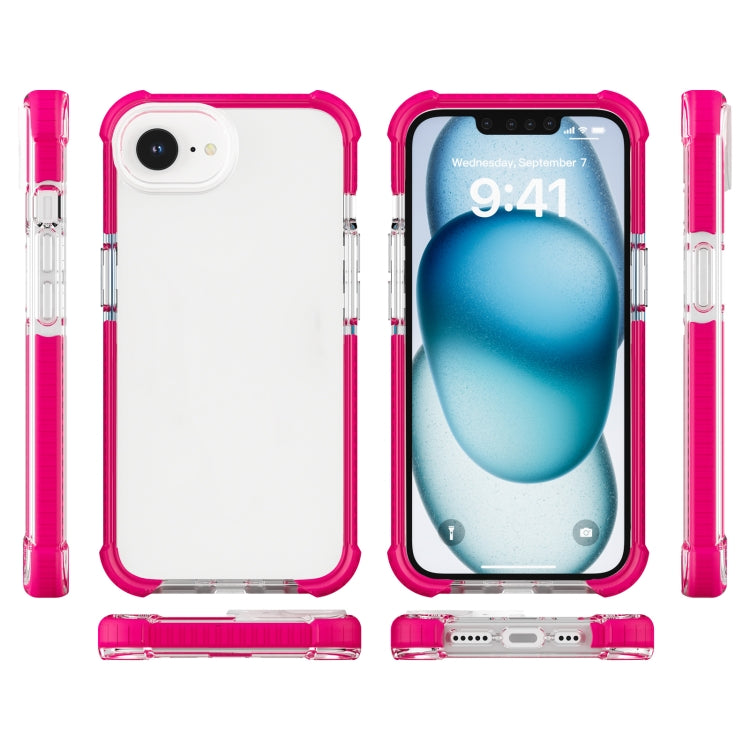 For iPhone 16e Acrylic Full Coverage Shockproof Phone Case(Pink) - iPhone 16e Cases by PMC TechLife | Online Shopping South Africa | PMC TechLife | Buy Now Pay Later Mobicred
