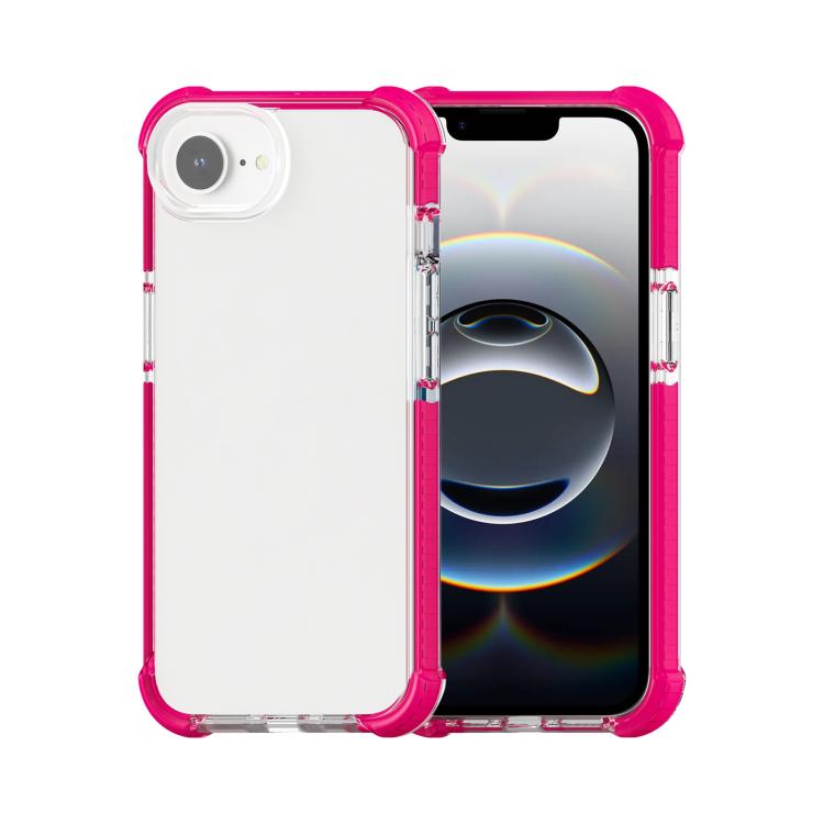 For iPhone 16e Acrylic Full Coverage Shockproof Phone Case(Pink) - iPhone 16e Cases by PMC TechLife | Online Shopping South Africa | PMC TechLife | Buy Now Pay Later Mobicred
