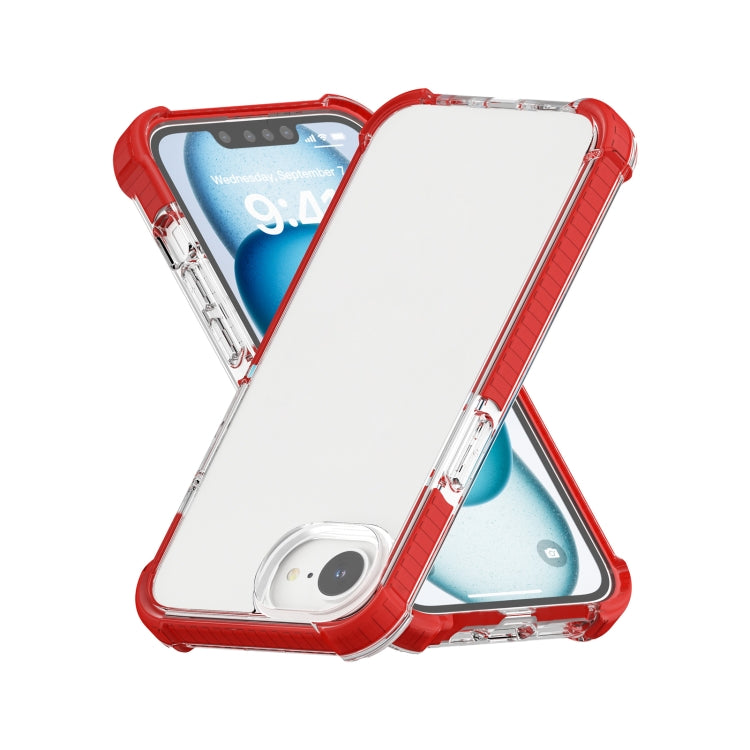 For iPhone 16e Acrylic Full Coverage Shockproof Phone Case(Red) - iPhone 16e Cases by PMC TechLife | Online Shopping South Africa | PMC TechLife | Buy Now Pay Later Mobicred