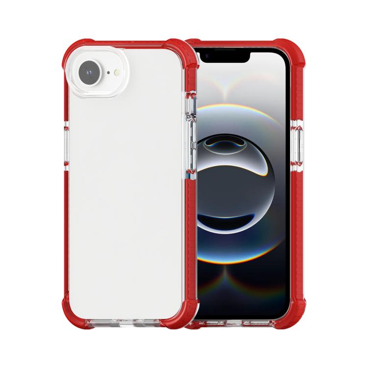 For iPhone 16e Acrylic Full Coverage Shockproof Phone Case(Red) - iPhone 16e Cases by PMC TechLife | Online Shopping South Africa | PMC TechLife | Buy Now Pay Later Mobicred