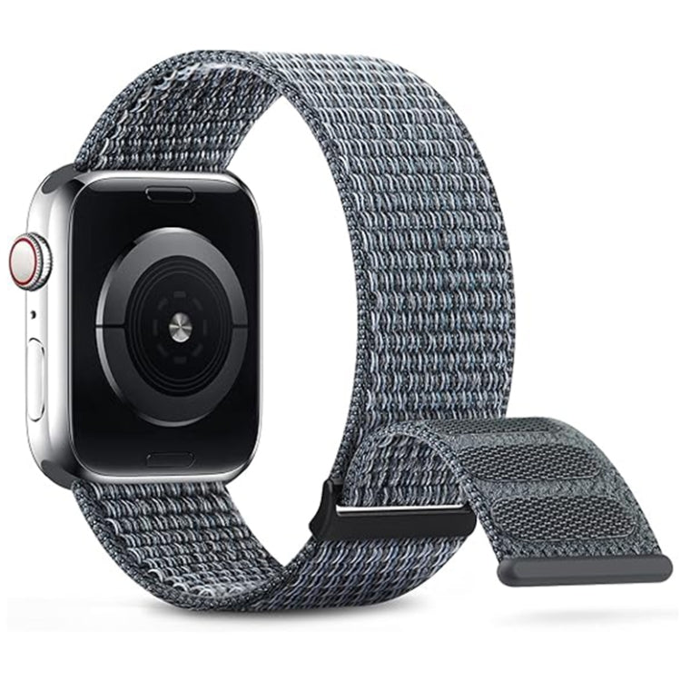 For Apple Watch Ultra 49mm Dual Hook and Loop Nylon Watch Band(Grey) - Watch Bands by PMC TechLife | Online Shopping South Africa | PMC TechLife