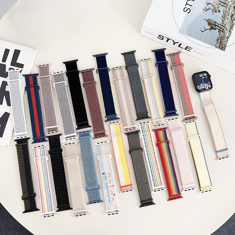 For Apple Watch Series 5 44mm Dual Hook and Loop Nylon Watch Band(Colorful Starlight) - free shipping - PMC TechLife - Order now!