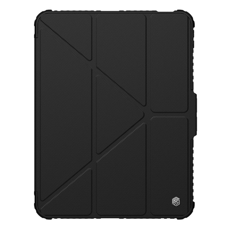 For iPad Pro 11 2024 NILLKIN Bumper Pro Multi-angle Folding Style Tablet Leather Case(Black) - free shipping - PMC TechLife - Order now!
