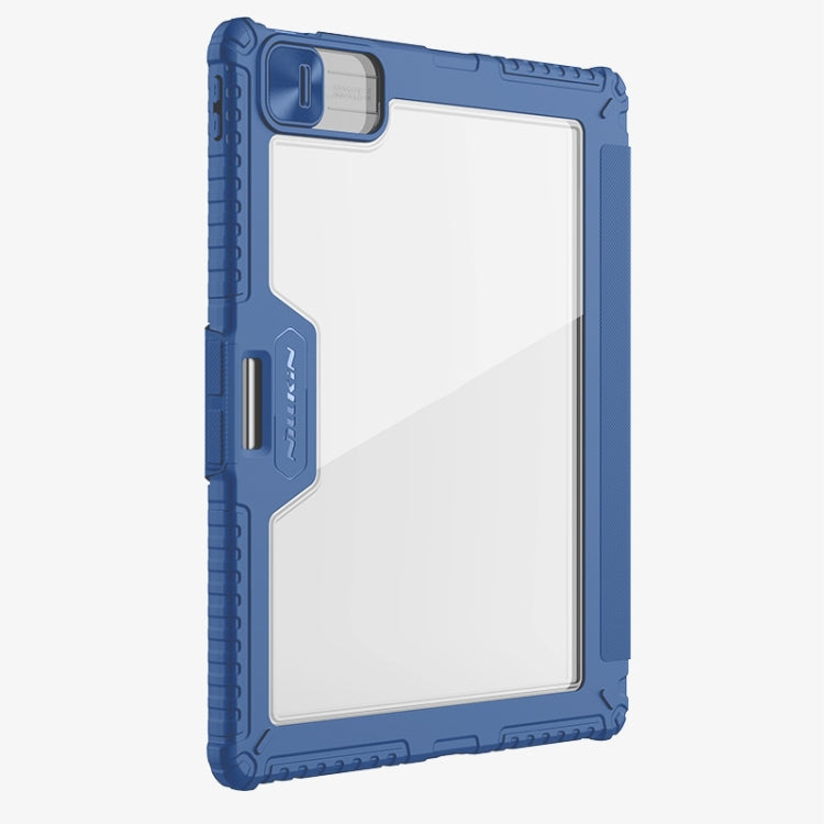 For iPad Pro 13 2024 NILLKIN Bumper Pro Multi-angle Folding Style Tablet Leather Case(Blue) - iPad Pro 13 2024 Cases by NILLKIN | Online Shopping South Africa | PMC TechLife | Buy Now Pay Later Mobicred