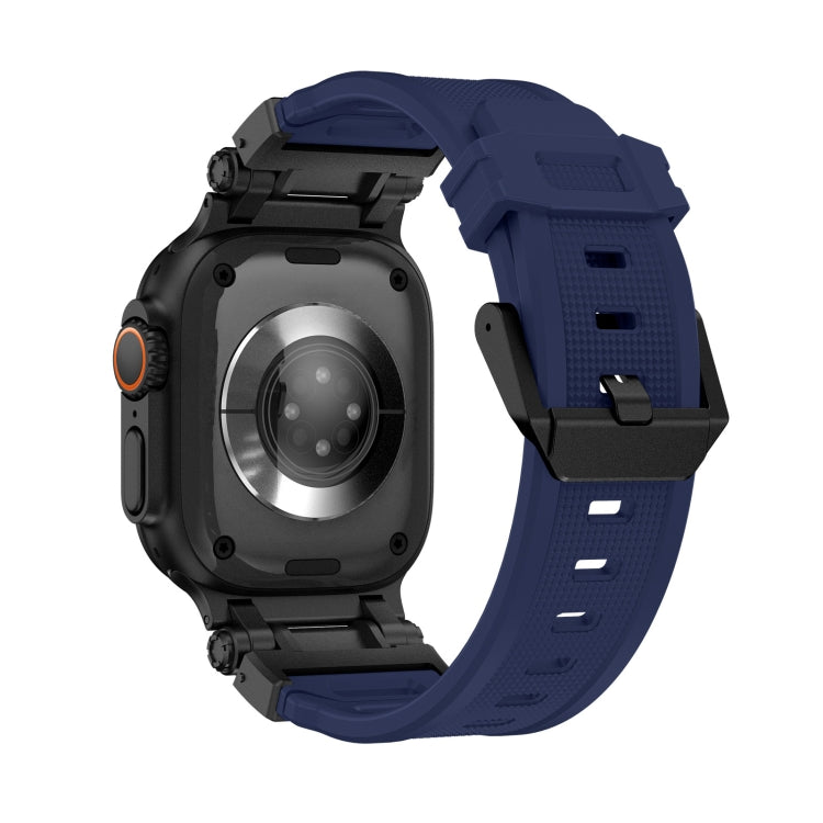 For Apple Watch SE 2023 44mm Explorer TPU Watch Band(Black Blue) - free shipping - PMC TechLife - Order now!