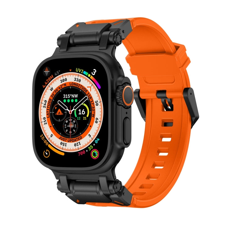 For Apple Watch Ultra 49mm Explorer TPU Watch Band(Black Orange) - free shipping - PMC TechLife - Order now!