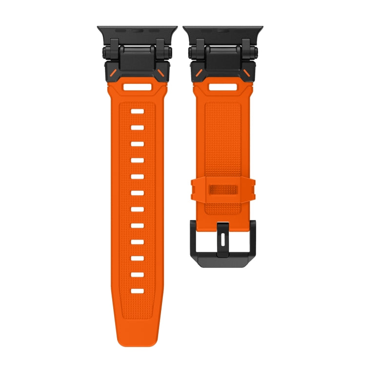 For Apple Watch 42mm Explorer TPU Watch Band(Black Orange) - free shipping - PMC TechLife - Order now!