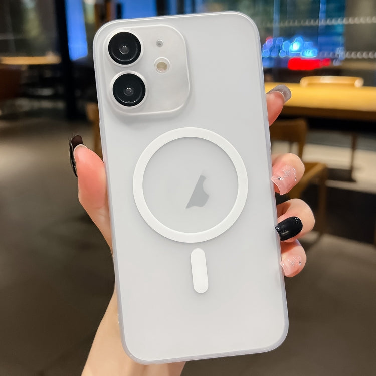 For iPhone 12 Ultra-thin MagSafe Frosted PC Phone Case(Transparent) - iPhone 12 / 12 Pro Cases by PMC TechLife | Online Shopping South Africa | PMC TechLife