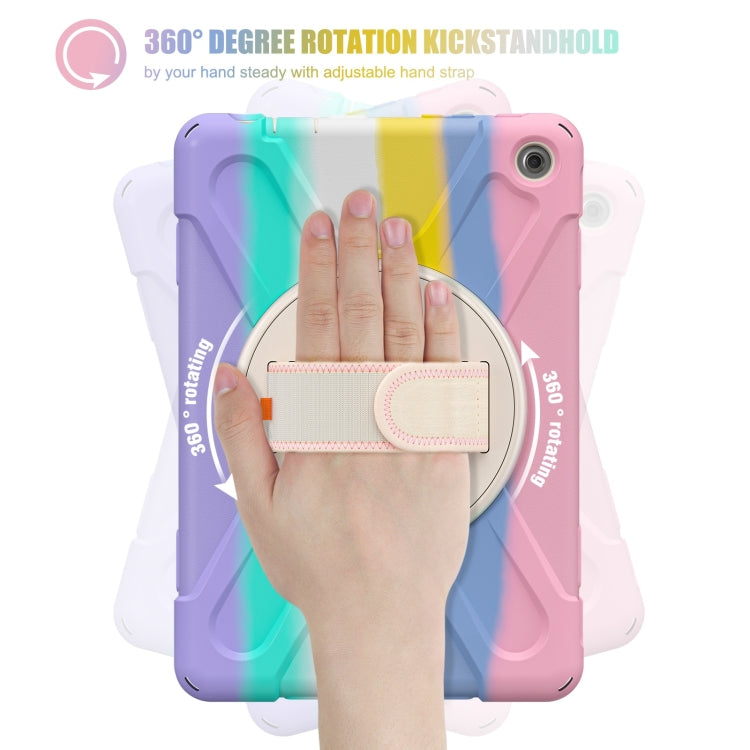 For Amazon Kindle Fire HD10 2023 Silicone Hybrid PC Full Body Tablet Case(Colorful Pink) - Amazon by PMC TechLife | Online Shopping South Africa | PMC TechLife | Buy Now Pay Later Mobicred