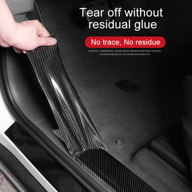 Universal Car Carbon Fiber Door Anti-collision Strip Protection Guards Trims Stickers Tape, Size:5cm x 5m - Anti Collision Sticker by PMC TechLife | Online Shopping South Africa | PMC TechLife