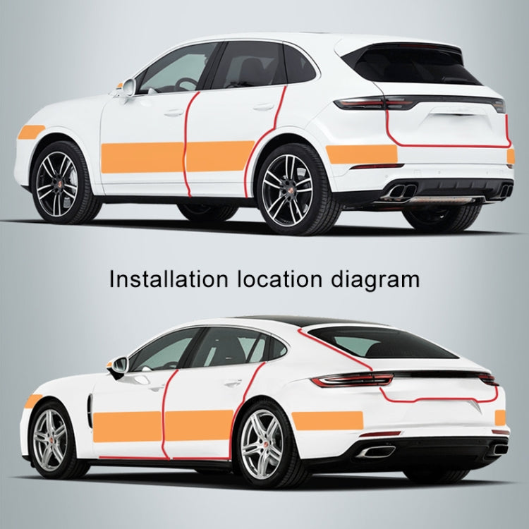Universal Car Carbon Fiber Door Anti-collision Strip Protection Guards Trims Stickers Tape, Size:5cm x 5m - Anti Collision Sticker by PMC TechLife | Online Shopping South Africa | PMC TechLife