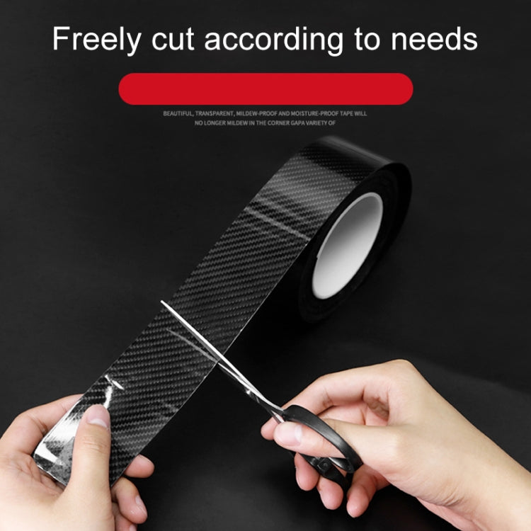 Universal Car Carbon Fiber Door Anti-collision Strip Protection Guards Trims Stickers Tape, Size:5cm x 10m - Anti Collision Sticker by PMc TechLife | Online Shopping South Africa | PMc TechLife | Buy Now Pay Later Mobicred
