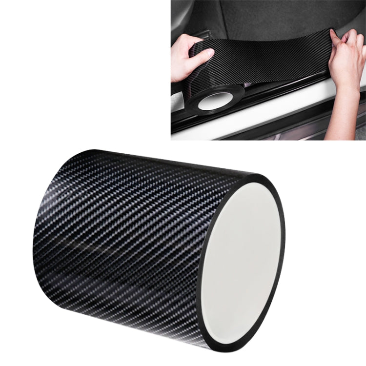 Universal Car Carbon Fiber Door Anti-collision Strip Protection Guards Trims Stickers Tape, Size:10cm x 10m - Anti Collision Sticker by PMC TechLife | Online Shopping South Africa | PMC TechLife | Buy Now Pay Later Mobicred