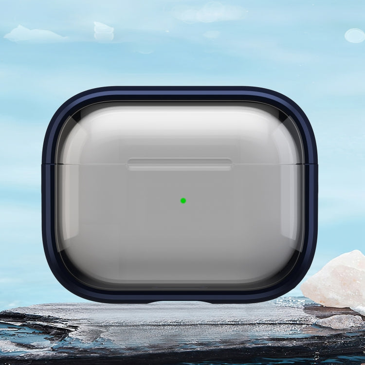 For AirPods Pro 2  TPU Hybrid PC Case with Holder(Dark Blue) - For AirPods Pro 2 by PMC Jewellery | Online Shopping South Africa | PMC Jewellery | Buy Now Pay Later Mobicred