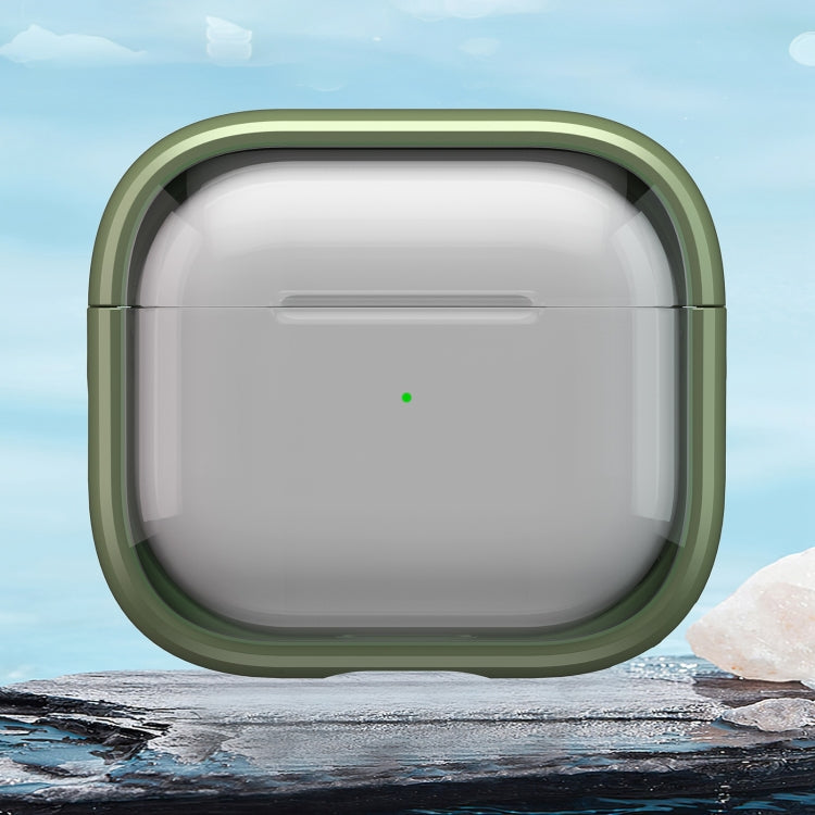 For AirPods 3 TPU Hybrid PC Case with Holder(Green) - For AirPods 3 by PMC Jewellery | Online Shopping South Africa | PMC Jewellery | Buy Now Pay Later Mobicred