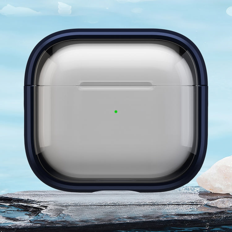 For AirPods 3 TPU Hybrid PC Case with Holder(Dark Blue) - For AirPods 3 by PMC Jewellery | Online Shopping South Africa | PMC Jewellery | Buy Now Pay Later Mobicred