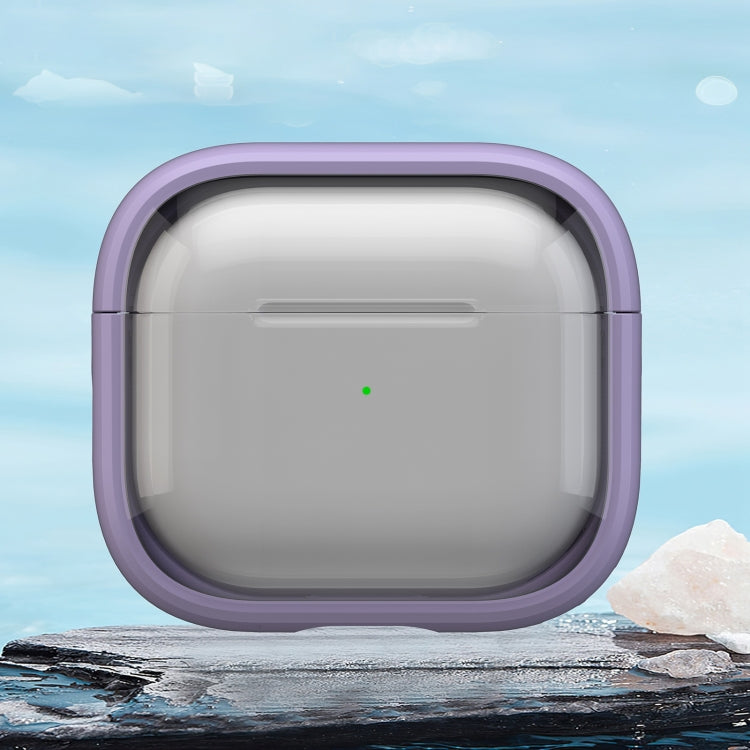 For AirPods 3 TPU Hybrid PC Case with Holder(Purple) - For AirPods 3 by PMC Jewellery | Online Shopping South Africa | PMC Jewellery | Buy Now Pay Later Mobicred