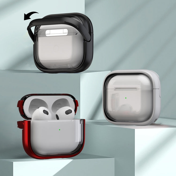 For AirPods 3 TPU Hybrid PC Case with Holder(Yellow) - For AirPods 3 by PMC Jewellery | Online Shopping South Africa | PMC Jewellery | Buy Now Pay Later Mobicred