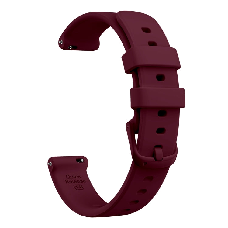 For Garmin Lily 2 Silicone Watch Band Wristband(Wine Red) - Watch Bands by PMC TechLife | Online Shopping South Africa | PMC TechLife