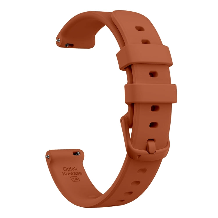 For Garmin Lily 2 Silicone Watch Band Wristband(Mocha Brown) - Watch Bands by PMC TechLife | Online Shopping South Africa | PMC TechLife | Buy Now Pay Later Mobicred