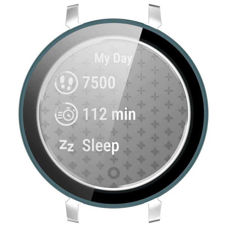 For Garmin Lily 2 PC + Tempered Film Integrated Watch Protective Case(Pine Green) - Watch Cases by PMC TechLife | Online Shopping South Africa | PMC TechLife