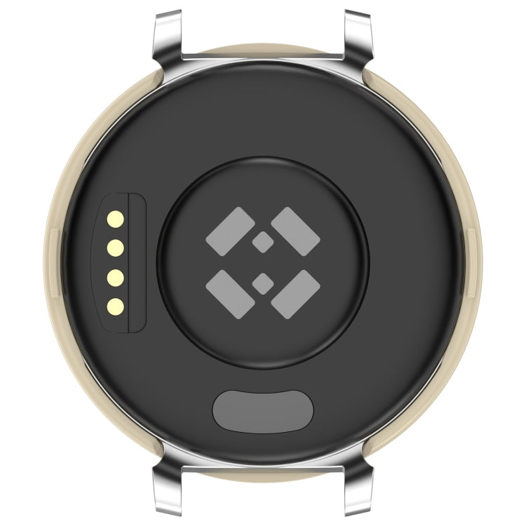 For Garmin Lily 2 PC + Tempered Film Integrated Watch Protective Case(Ivory White) - Watch Cases by PMC TechLife | Online Shopping South Africa | PMC TechLife