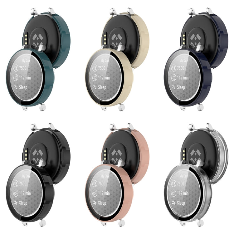 For Garmin Lily 2 PC + Tempered Film Integrated Watch Protective Case(Black) - Watch Cases by PMC TechLife | Online Shopping South Africa | PMC TechLife