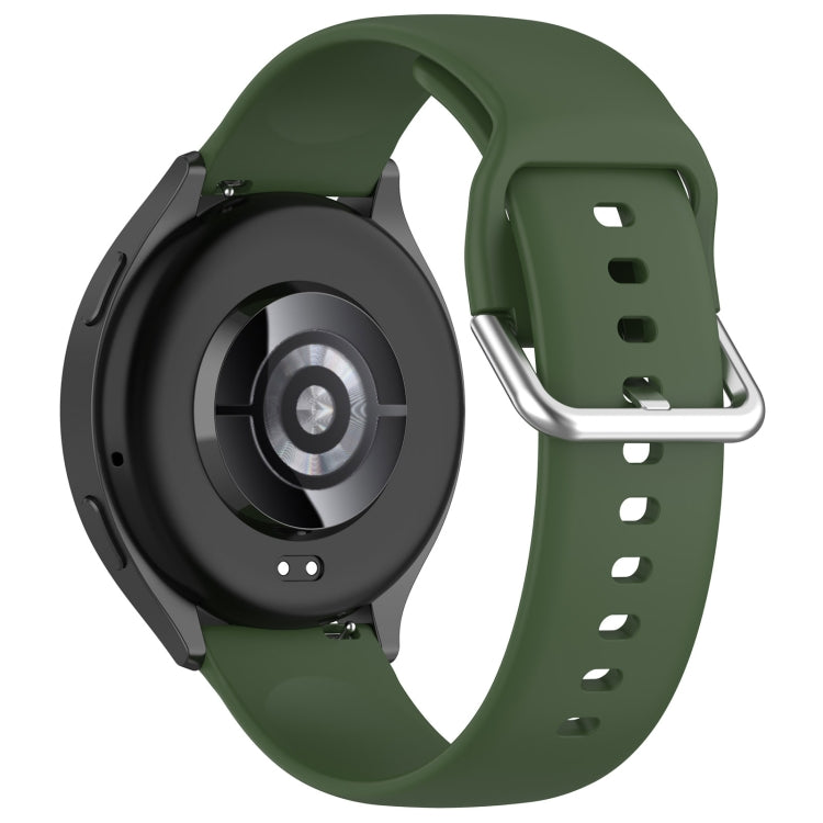 For Xiaomi Watch 2 Solid Color Metal Silver Buckle Silicone Watch Band, Size: S(Army Green) - Watch Bands by PMC TechLife | Online Shopping South Africa | PMC TechLife