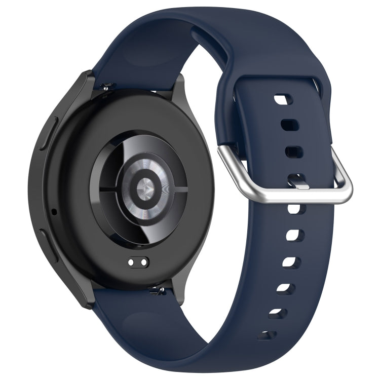 For Xiaomi Watch 2 Solid Color Metal Silver Buckle Silicone Watch Band, Size: S(Midnight Blue) - Watch Bands by PMC TechLife | Online Shopping South Africa | PMC TechLife