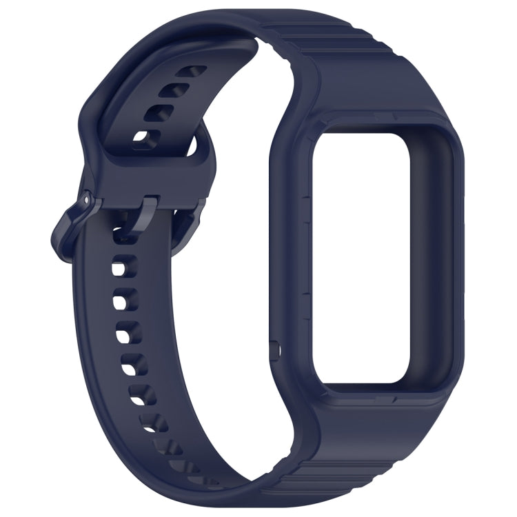 For Xiaomi Mi Band 8 Pro Solid Color Integrated TPU Watch Band(Navy Blue) - Watch Bands by PMC TechLife | Online Shopping South Africa | PMC TechLife