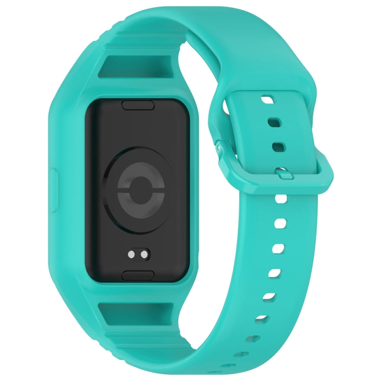 For Xiaomi Mi Band 8 Pro Solid Color Integrated TPU Watch Band(Teal) - Watch Bands by PMC TechLife | Online Shopping South Africa | PMC TechLife