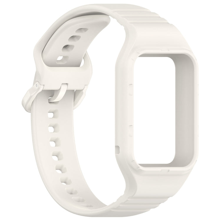 For Xiaomi Mi Band 8 Pro Solid Color Integrated TPU Watch Band(Starlight) - Watch Bands by PMC TechLife | Online Shopping South Africa | PMC TechLife