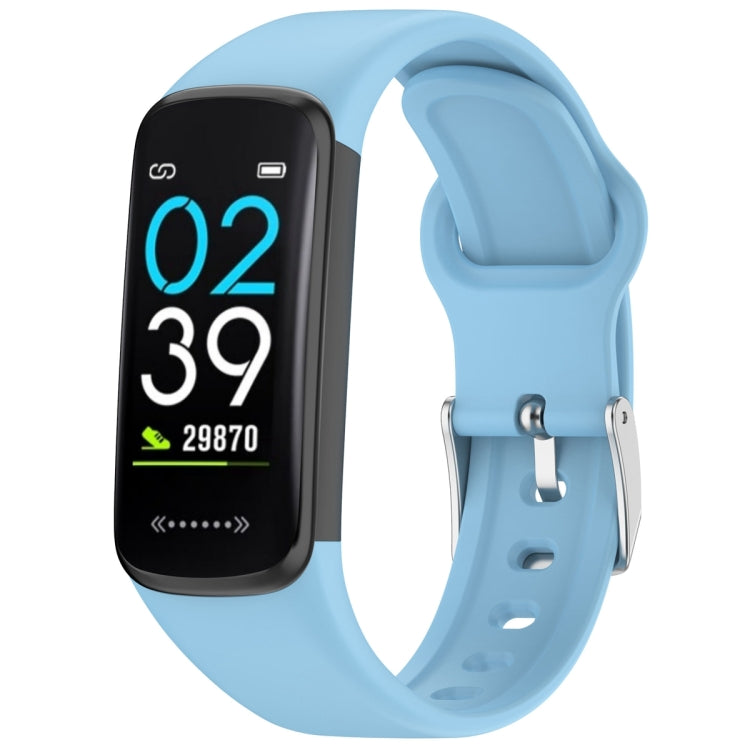 For Mambo Band 6S Solid Color Silver Buckle Silicone Watch Band(Light Blue) - Watch Bands by PMC TechLife | Online Shopping South Africa | PMC TechLife