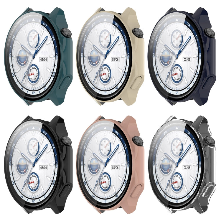 For OnePlus Watch 2 / OPPO Watch X PC + Tempered Film Integrated Watch Protective Case(Transparent) - Watch Case by PMC TechLife | Online Shopping South Africa | PMC TechLife | Buy Now Pay Later Mobicred