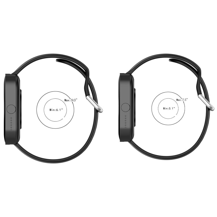 For CMF Watch Pro D395 22mm Solid Color Silver Buckle Silicone Watch Band, Size:L(Yellow) - Watch Bands by PMC TechLife | Online Shopping South Africa | PMC TechLife